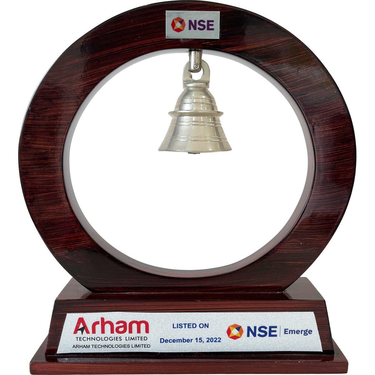 NSE listing memento presented to Arham Technologies